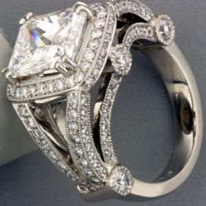 Pictures of engagement rings - Luscious blog - Radiant and Pave Diamond Ring.jpg
